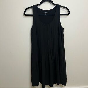 Babaton Aritzia Black Cocktail Pleated Mini Dress Date Night Bodycon Pockets